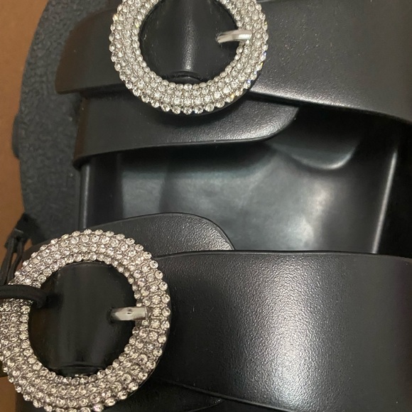 Zara Rhinestones BUCKLE SANDALS - Picture 7 of 10
